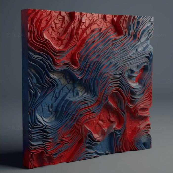 Patterns and decorations (stl red blue 3, PATTERN_1071) 3D models for cnc
